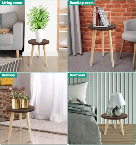 14IN Tall Plant Stand Holder Wood Plant Table for Indoor Planters - size: 14IN