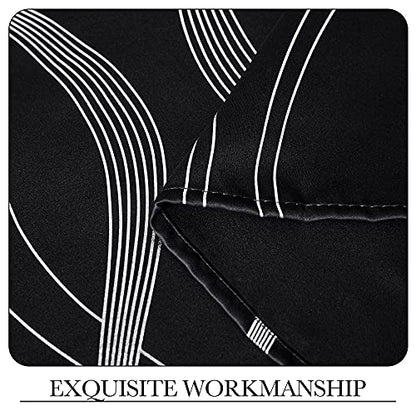 NICETOWN Blackout Curtain Panels 84 inches - Light Reducing Thermal Insulated Solid Grommet Blackout Curtains/Panels/Drapes for Living Room/Nursery/Kids Room (Set of 2, 42" Wide, Black) - color: 1 - Black, size: 42"W x 84"L (Pack of 2)