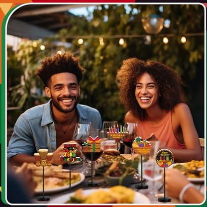 DoubleFill 6 Pcs Kwanzaa Decoration for Home Table Centerpieces - style: Kwanzaa