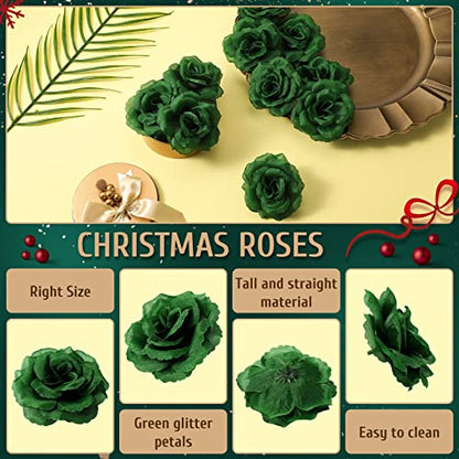 Yunlly 100 Pcs Artificial Flower for Wedding, Green - color: Green