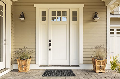 DII High Traffic All-Weather Rubber Doormat, 18x30, Lattice - color: Lattice, size: 1'6" x 2'6" (Rectangular)