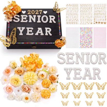Yousoontic 2027 Senior Memory Keepsake Box and DIY Accessories,Black - color: Black