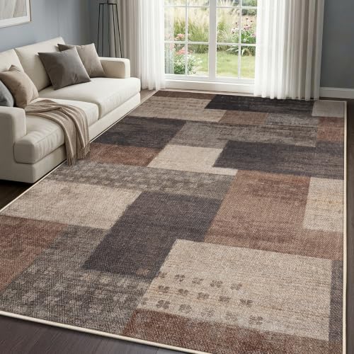 Modern Geometric Easy Jute Living Room Rugs, 6x9 Beige Outdoor Patio Rug - color: Beige, size: 6x9ft
