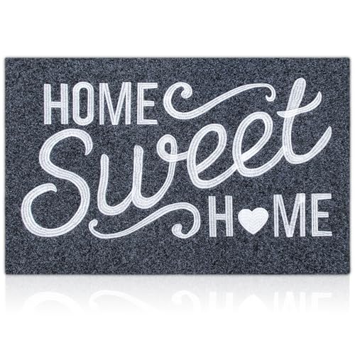 AAZZKANG Large Door Mat Indoor Outdoor Welcome Mats 36"x24" - color: Grey, size: 24" x 36" (Rectangular)