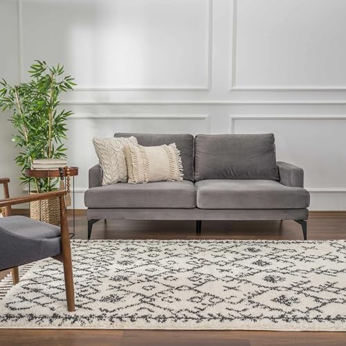 Hauteloom Masada Area Rug - color: Charcoal, Beige / Godalming, size: 5'3" x 7'3" (Rectangular)