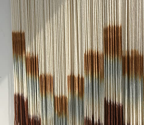 Macrame Wall Hanging Large Tie-Dye Geometric Fiber Wall Art Decor 57"W*35"L - color: Multi