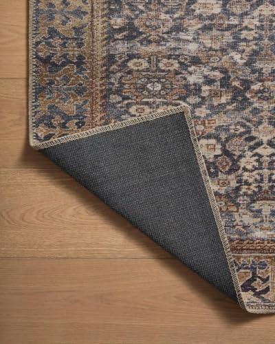 Loloi Amber Lewis Georgie Denim/Spice 2'-3" x 3'-9" Accent Rug - color: Denim / Spice, size: 2'3" x 3'9" (Rectangular)
