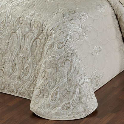 Lunata Luxury Jacquard-Woven Bedspread, Queen, 6 Pc Set