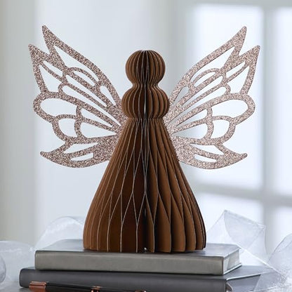 Your Heart's Content Honeycomb Paper Angel (Bronze Angel) - color: Bronze Angel