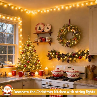 JMEXSUSS 500 LED Christmas Lights Outdoor, 8 Modes Christmas Tree Lights - color: Warm White, size: 500 LED