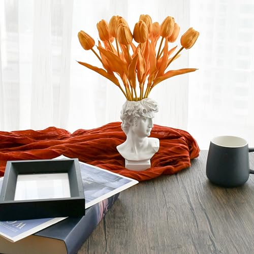Mandy's 12pcs Artificial Gold Tulips - color: Fully Gold 12pcs