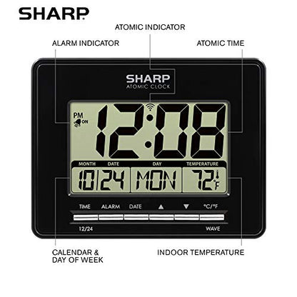 Sharp Atomic Digital Alarm Clock