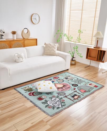 Erke Boho Throw Blanket Cushion Cover Sheet Blanket Chair Recliner Cover Rug Hanging Tapestry Furniture Slipcover (Fire, 50" X 70") - color: Fire