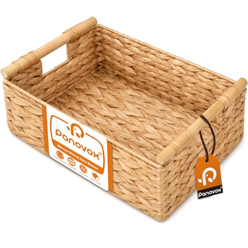 Wicker Basket, Large Basket for Gift Baskets Empty, 15.4x11x6.3in - color: Natural, size: Large