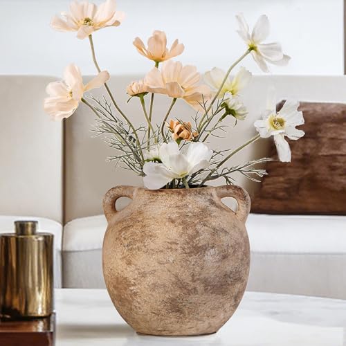 Ceramic Vase Flower Home Table Decor Living Room Farmhouse 5.82 Inch - color: 112-9-6in