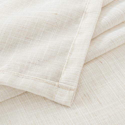 BGment Linen Curtains 36 Inch Length for Small Window Over Sink - color: Linen, size: 30"W x 36"L (Pack of 2)