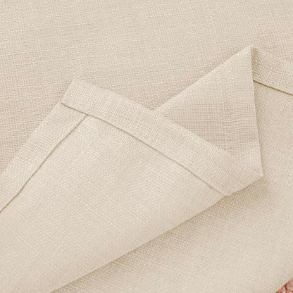 BGment Light Beige Linen Curtains 63 Inch Length for Living Room - 2 Panels - color: Light Beige, size: 52"W x 63"L (Pack of 2)