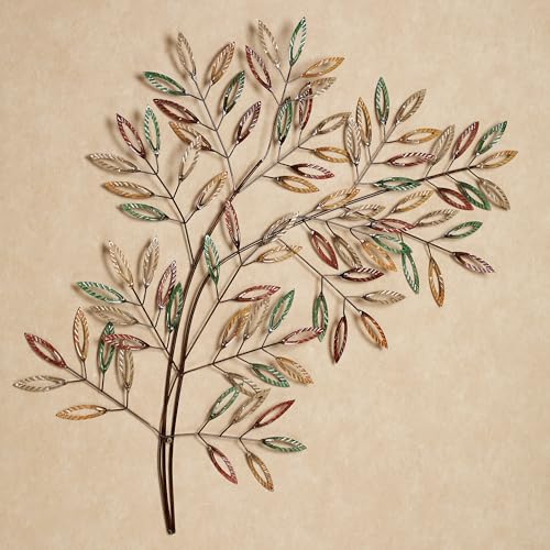 Touch of Class Leafy Tree Metal Wall Art Multi Earth