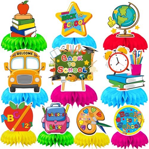 10Pcs Back to School Centerpieces, First Day of School Table Decor - style: Back to School Style