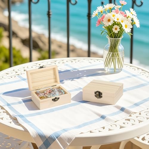 Small Unfinished Wooden Storage Box (Small 4.3 * 2.7 * 1.9 Inch) - size: Small 4.3*2.7*1.9 Inch