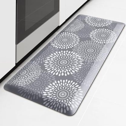 Kitchen Mat Water-Resistant Kitchen Rugs Cushioned Anti-Fatigue Floor Mat - color: Grey, size: 39"L x 17.3"W x 0.8"Th