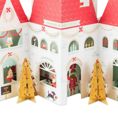 Hallmark Paper Wonder Big Christmas Pop Up Card (Santa's Workshop) - style: Santa's Workshop