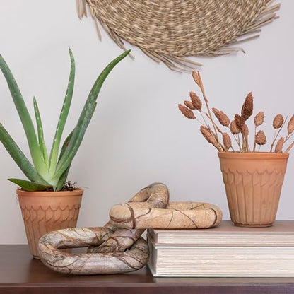 Bloomingville Decorative Marble Chain, Variegated Brown Tones - color: Brown