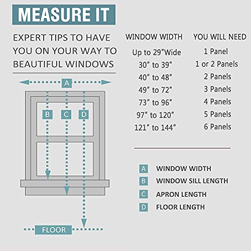 H.VERSAILTEX Blackout Curtain for Living Room Small Window Kitchen Blackout Curtains 45 inch Length Energy Saving Solid Grommet Blackout Drape, One Panel, Bluish Gray, 52" W x 45" L - color: Bluish Gray, size: 52"W x 45"L (Pack of 1)