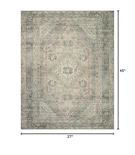 Loloi Magnolia Home Sinclair Natural/Sage 2'-3" x 3'-9" Accent Rug - color: Natural / Sage, size: 2'3" x 3'9" (Rectangular)