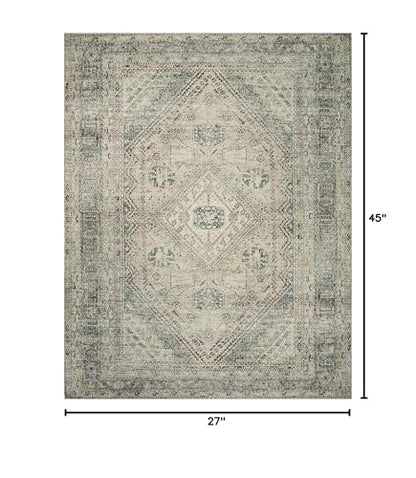 Loloi Magnolia Home Sinclair Natural/Sage 2'-3" x 3'-9" Accent Rug - color: Natural / Sage, size: 2'3" x 3'9" (Rectangular)