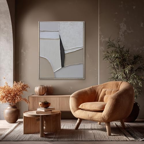 LEVERUP Modern Wall Decorations Abstract Wall Art Canvas Grey Painting Posters for Dining Room Living Room Office 32×40 Inchs Ready To Hang - color: blue, size: 42"L x 34"W