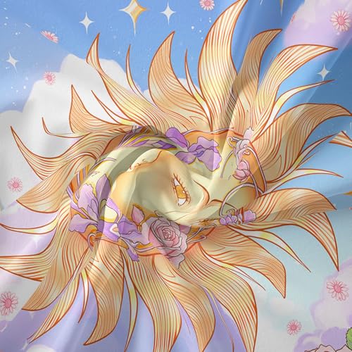 Jhdstore Sun Moon Wall Tapestry for Bedroom Aesthetic Refreshing Tapestry Wall Hanging Boho Chic Tapestries Room Decor Sun Moon Wall Decor Posters for Bedroom Wall Hanging 48”x36” - color: Blue Sun Moon, size: 48"L x 36"W