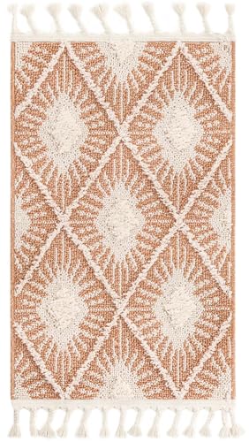 Rugs.com Boho Collection Rug – 2x3 Rust Red Medium-Pile Rug Perfect for Entryways, Kitchens, Breakfast Nooks, Accent Pieces - color: Rust Red, size: 2' x 3' Rectangular