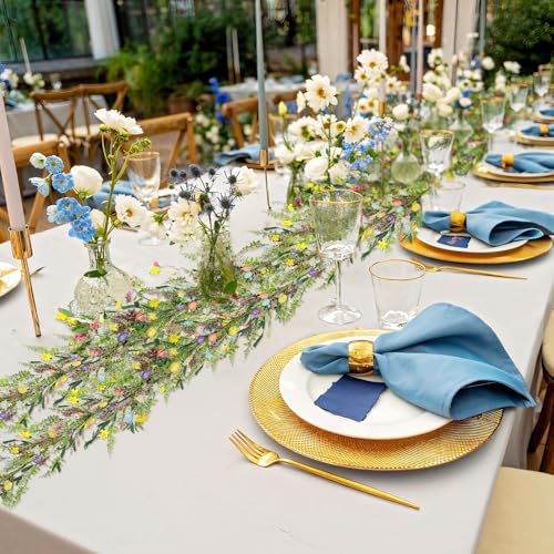 6.5 ft Easter Garland-Spring Garland Egg and Mixed Berry Garland - color: Easter01