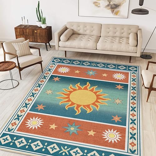 Sun Rug 3x5 for Bedroom Living Room Boho Southwestern Area Rug - color: Sun, size: 3' x 5' (Rectangular)