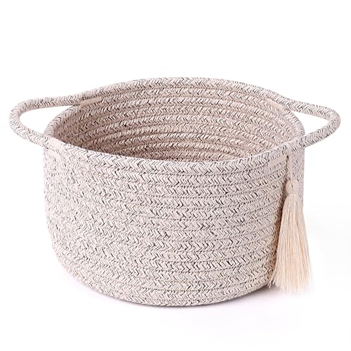 Small Gift Basket Empty to Fill, Gift Bag & Ribbon, Natural Beige - color: Warm Brown, size: 1 Pack
