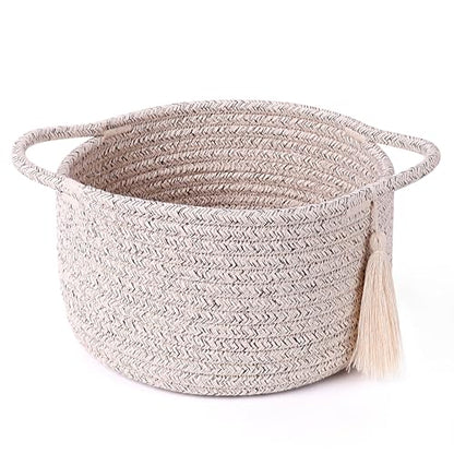 Small Gift Basket Empty to Fill, Gift Bag & Ribbon, Natural Beige - color: Warm Brown, size: 1 Pack