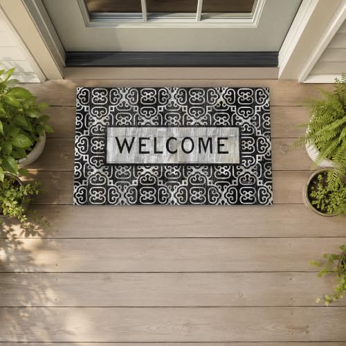 Stupell Industries Urban Farmhouse Welcome, 30 x 18 - color: Welcome Lettering Doormat