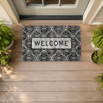 Stupell Industries Urban Farmhouse Welcome, 30 x 18 - color: Welcome Lettering Doormat