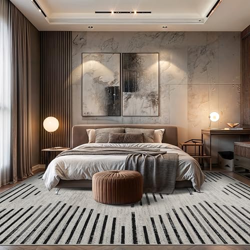 Rugshop Contemporary Abstract Area Rug for Living Room Cream 7' 10" x 10' - size: 7'10" x 10' (Rectangular)