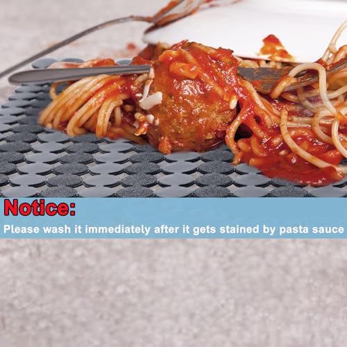 Kitchen Sink Mat for Stainless Steel/Ceramic Sinks,2 Pack with Scissors - color: Gray