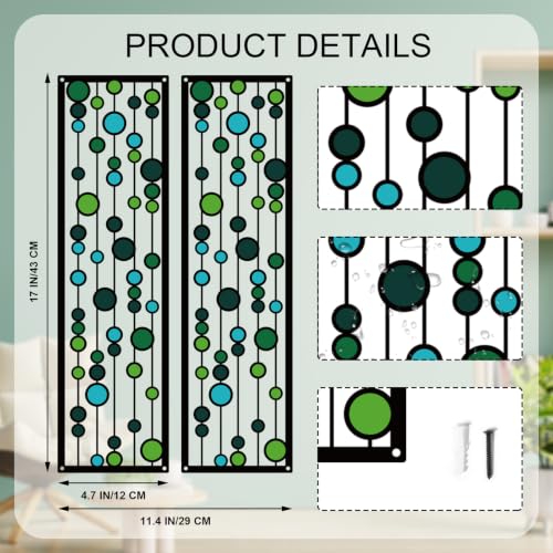 ShxTrade Geometric Metal Wall Decor - color: Green