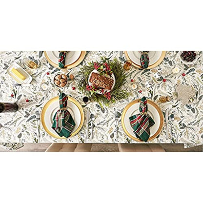 Pre de Provence French Stripe Dining Table Collection Farmhouse Style Table Runner, 14x108 Inches, Balsam Green - color: Balsam Green, size: 14x108 Inches (Pack of 1)
