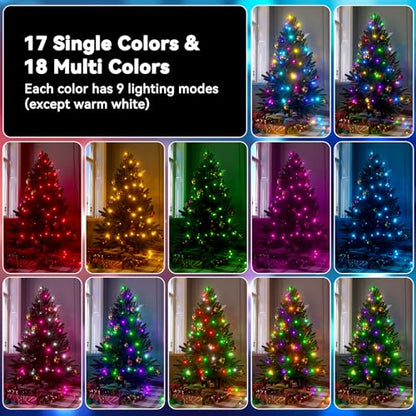 LitHome Color Changing Christmas String Lights with Remote, 99Ft 300 LED - color: Green Wire, size: 300LED / 99FT