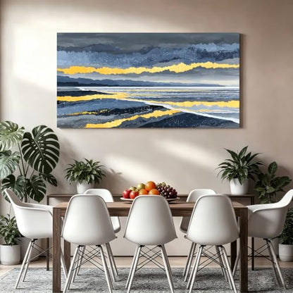 Elegant Scenic Abstract Wall Art For Living Room 24"×48" - color: PH-8B, size: 48"L x 24"W