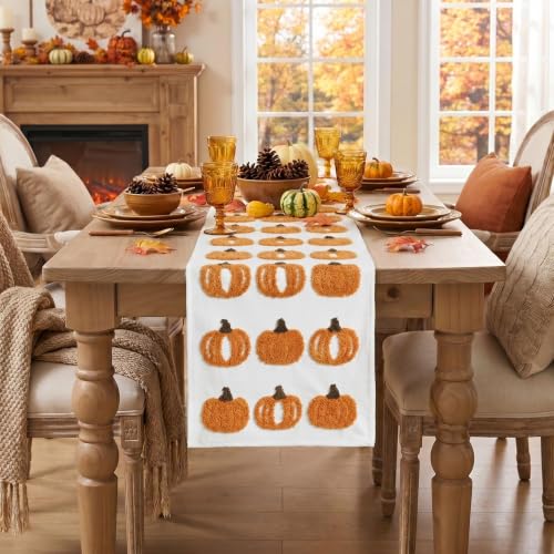 Artoid Mode 3D Chain Embroidery Soft Fall Table Runner 13x72 Inch