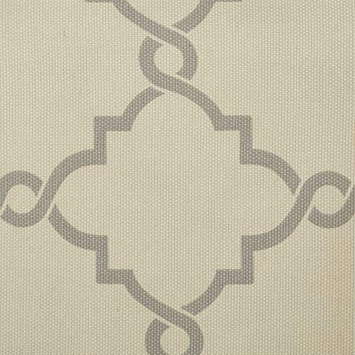 Madison Park Fretwork Print Window Curtain 1 Panel, 50x63 Beige/Grey - color: Beige/Grey, size: 50"W x 63"L (Pack of 1)