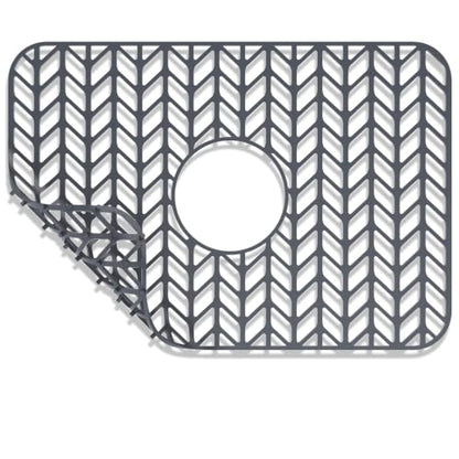 AWOKE Silicone Sink Protectors for Kitchen Sink 18.2"x 12.5" Center Drain - size: 18.2' x 12.5 Center Drain