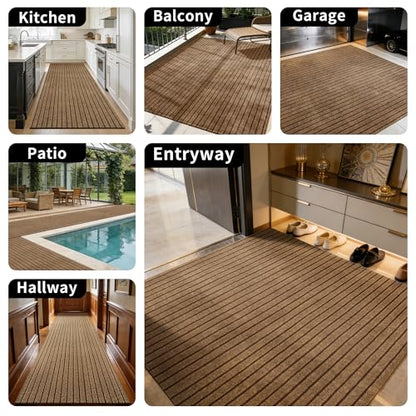 MIDUO 2ft x 6ft Runner Rug, Non Slip Indoor Outdoor Rugs for Hallway