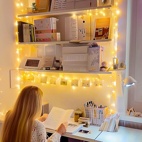 JMEXSUSS 100 LED String Lights Indoor Bedroom Warm White Christmas Lights - color: Warm White, size: 100 LED